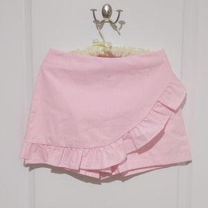 Lilly Pulitzer Faye Pink Seersucker Skort Size 2